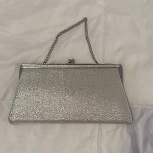 Elegant Silver Clutch Bag